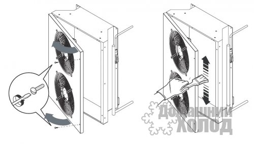 Чистка испарителя шкафа шоковой заморозки